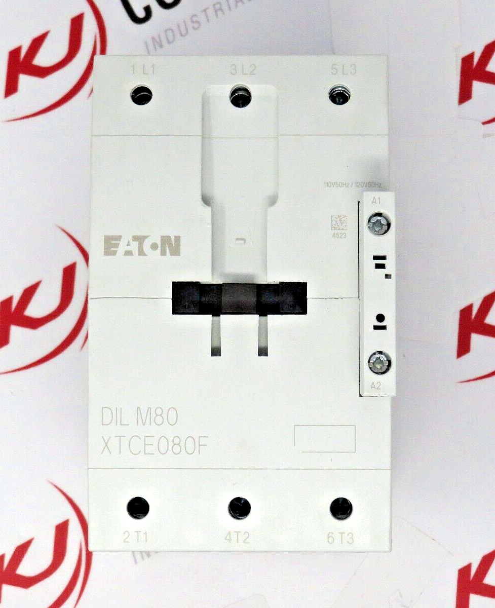 Eaton XTCE080F00A / DILM80 3-Pole 80A 120V Coil IEC Motor Contactor