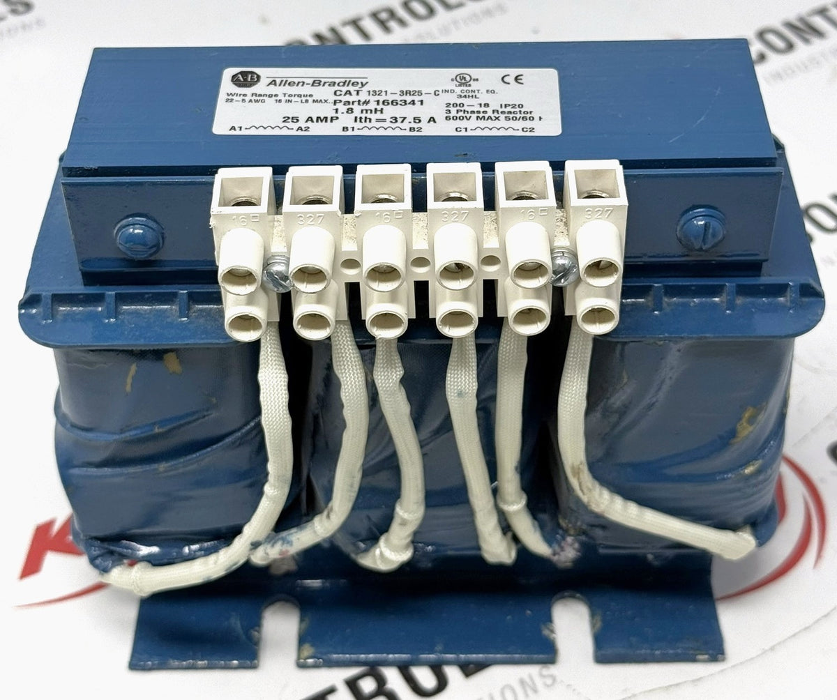 Allen-Bradley 1321-3R25-C 3-Phase Line Reactor 25A 2.0mH0