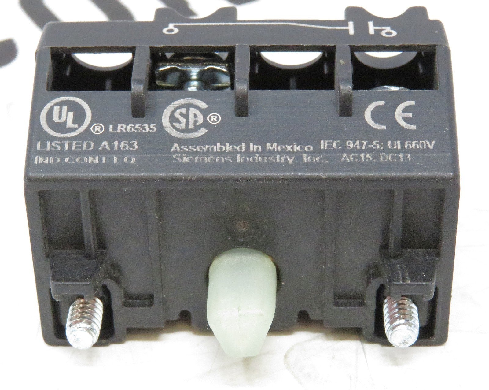 Siemens 52BAK Series H Contact Block 1NO 600V 10A Heavy Duty 30mm1
