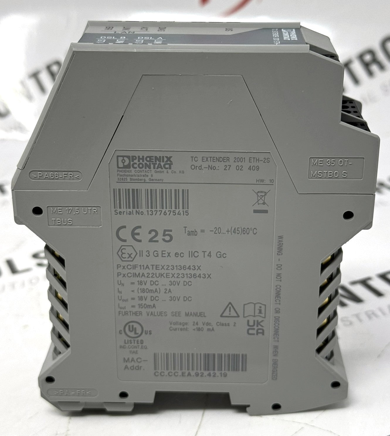 Phoenix Contact TC-EXTENDER-2001-ETH-2S 2702409 Ethernet Extender5