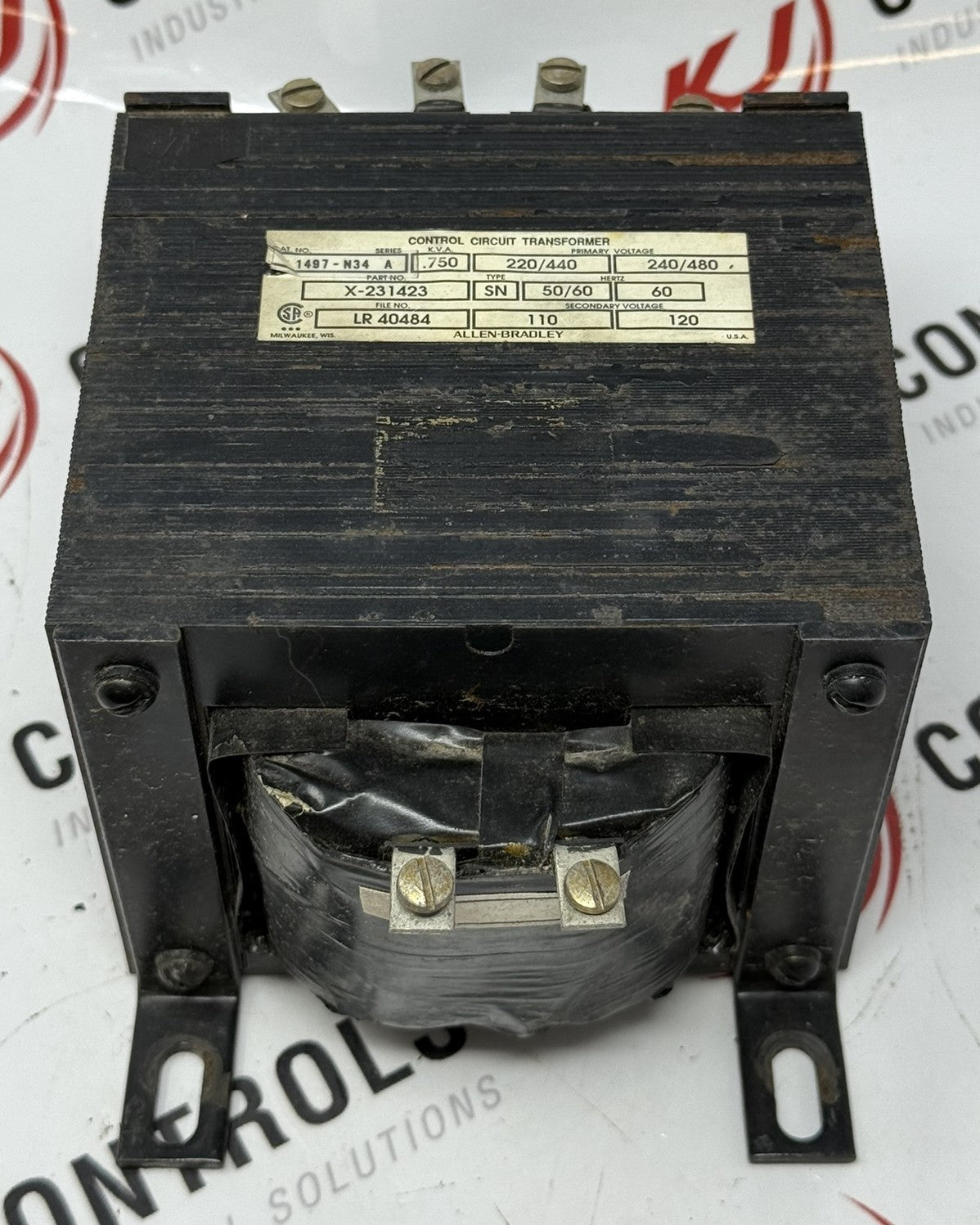 Allen-Bradley X-231423 Control Transformer 0.75 kVA0