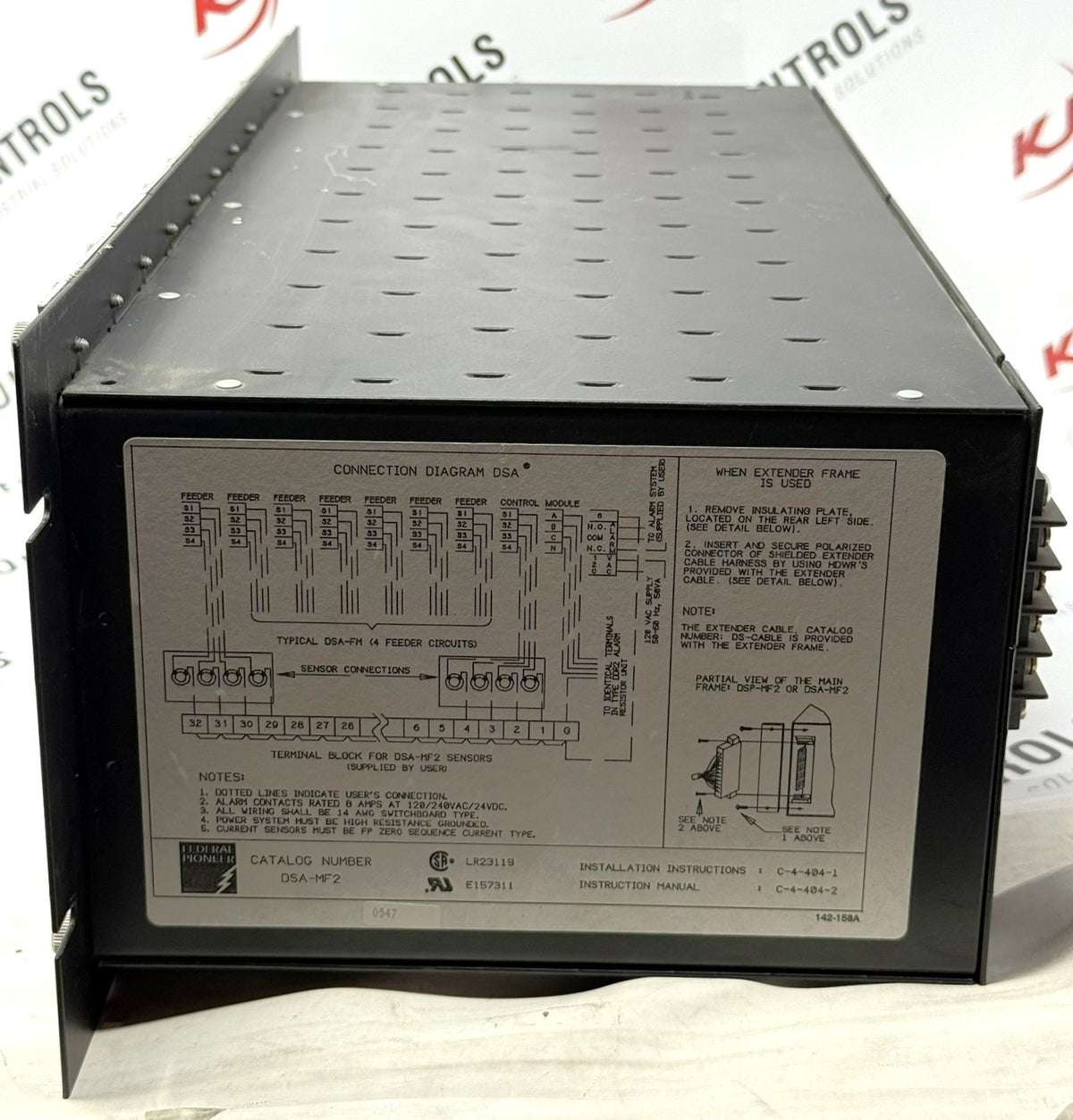 Federal Pioneer DSA-MF2 Ground Fault Alarm System DSA-FM 4-Circuit Module2
