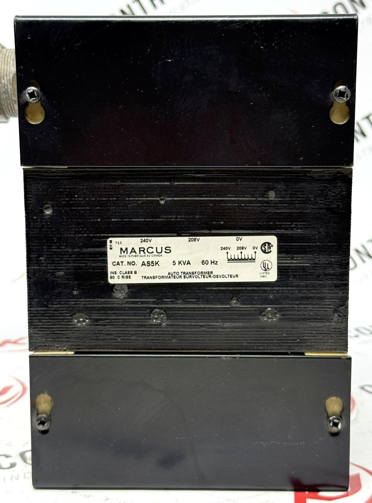 Marcus AS5K Single-Phase Autotransformer 5kVA 208V/240V 60Hz0