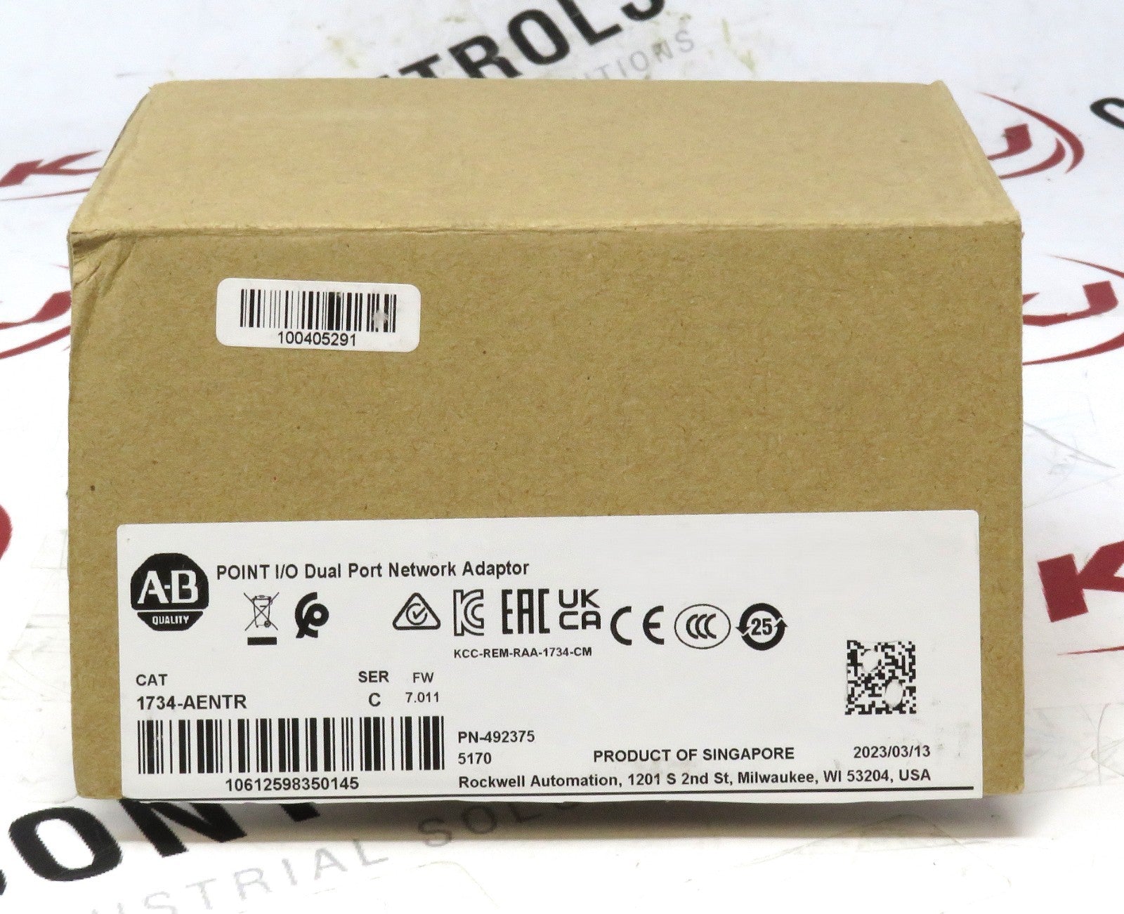 Allen-Bradley 1734-AENTR Ethernet/IP Dual Port Network Adapter (Open Box)0