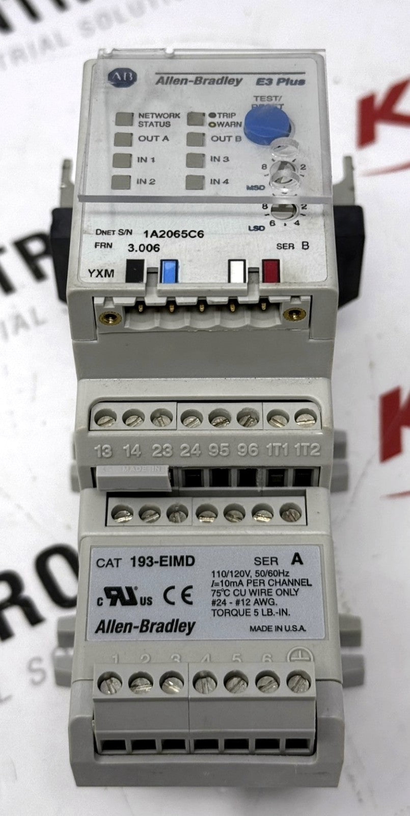 Allen-Bradley 592-EC2AC E3 Plus Overload Relay 1-5A0