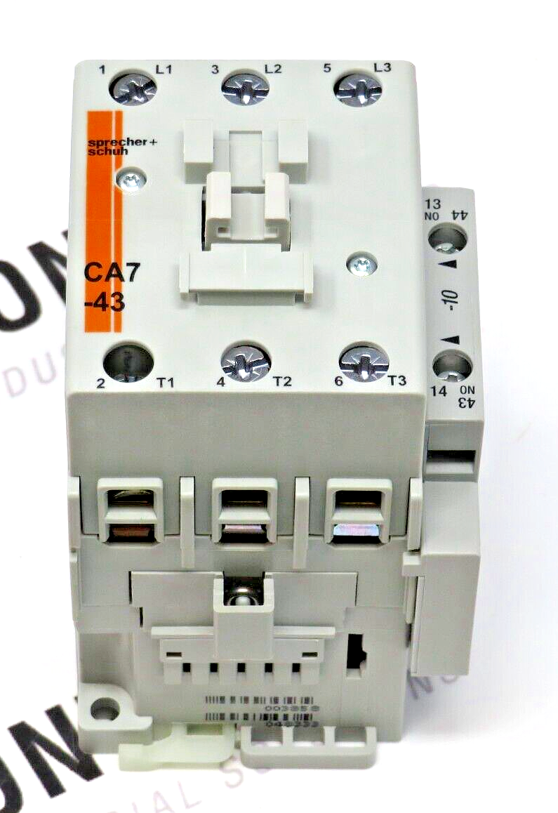 Sprecher + Schuh CA7-43-10-120 43A 3-Pole 120 VAC 60HZ 1NO IEC Contactor