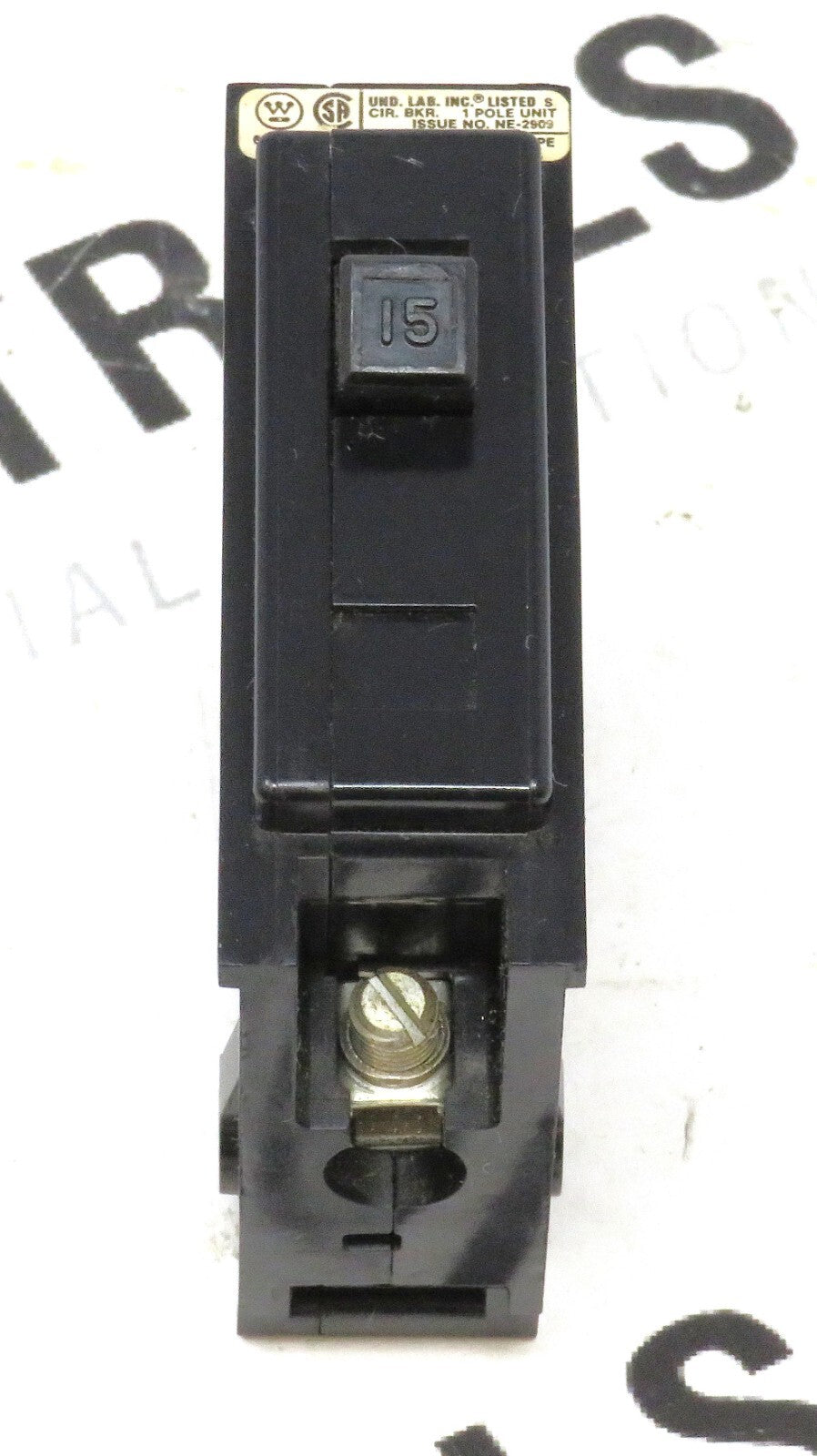 Eaton Westinghouse BA115 15A 1P 120/240V Bolt-On Circuit Breaker1