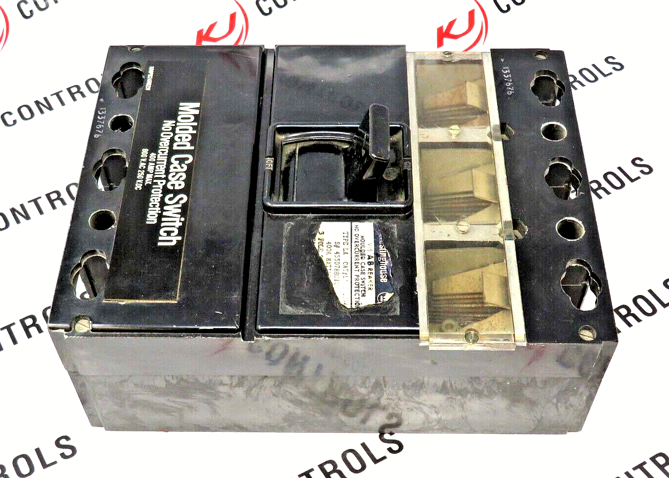 Westinghouse LA7100CNW Type LA 400A 3P Moulded Case Switch No Overcurrent/Trip