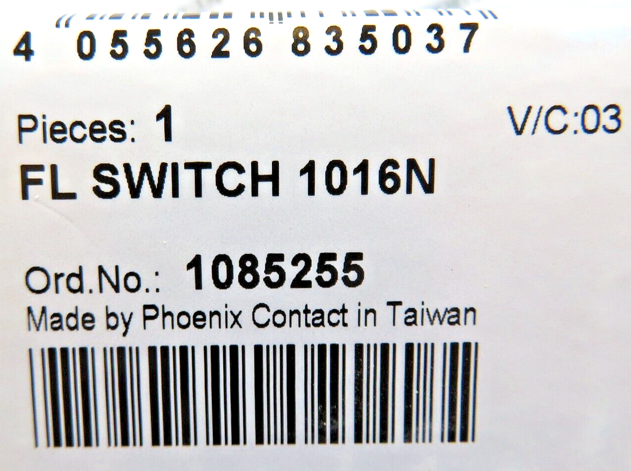 Phoenix Contact FL Switch 1016N 1085255 Industrial Ethernet Switch