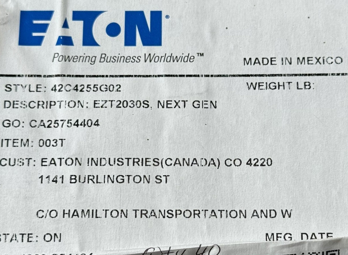 Eaton EZT2030S Panelboard/Door For 20W x 30H Panel Box2