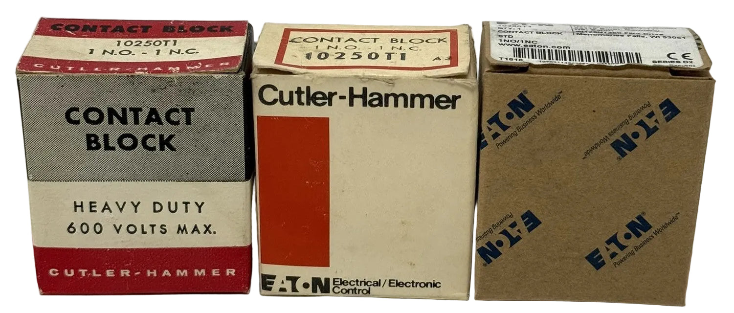 Eaton Cutler-Hammer 10250T1 1NO 1NC Heavy Duty Contact Block0