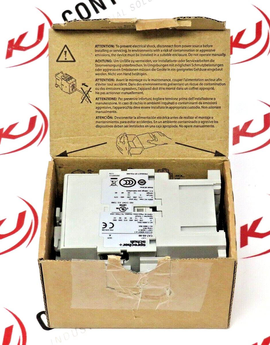 Sprecher + Schuh CA7-55-10-120 3-Pole 55A 120V/60HZ  1NO Contactor