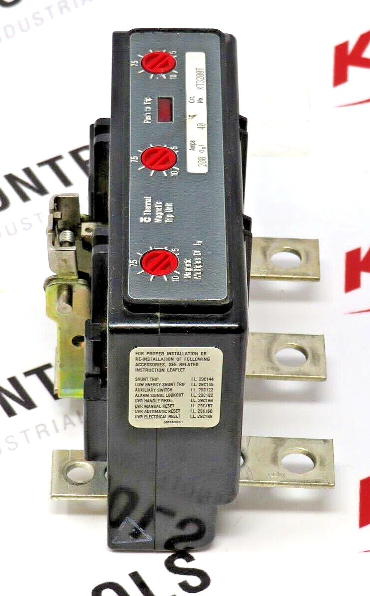 Westinghouse KT3200T 200A Thermal Magnetic Circuit Breaker Accessory Trip Unit