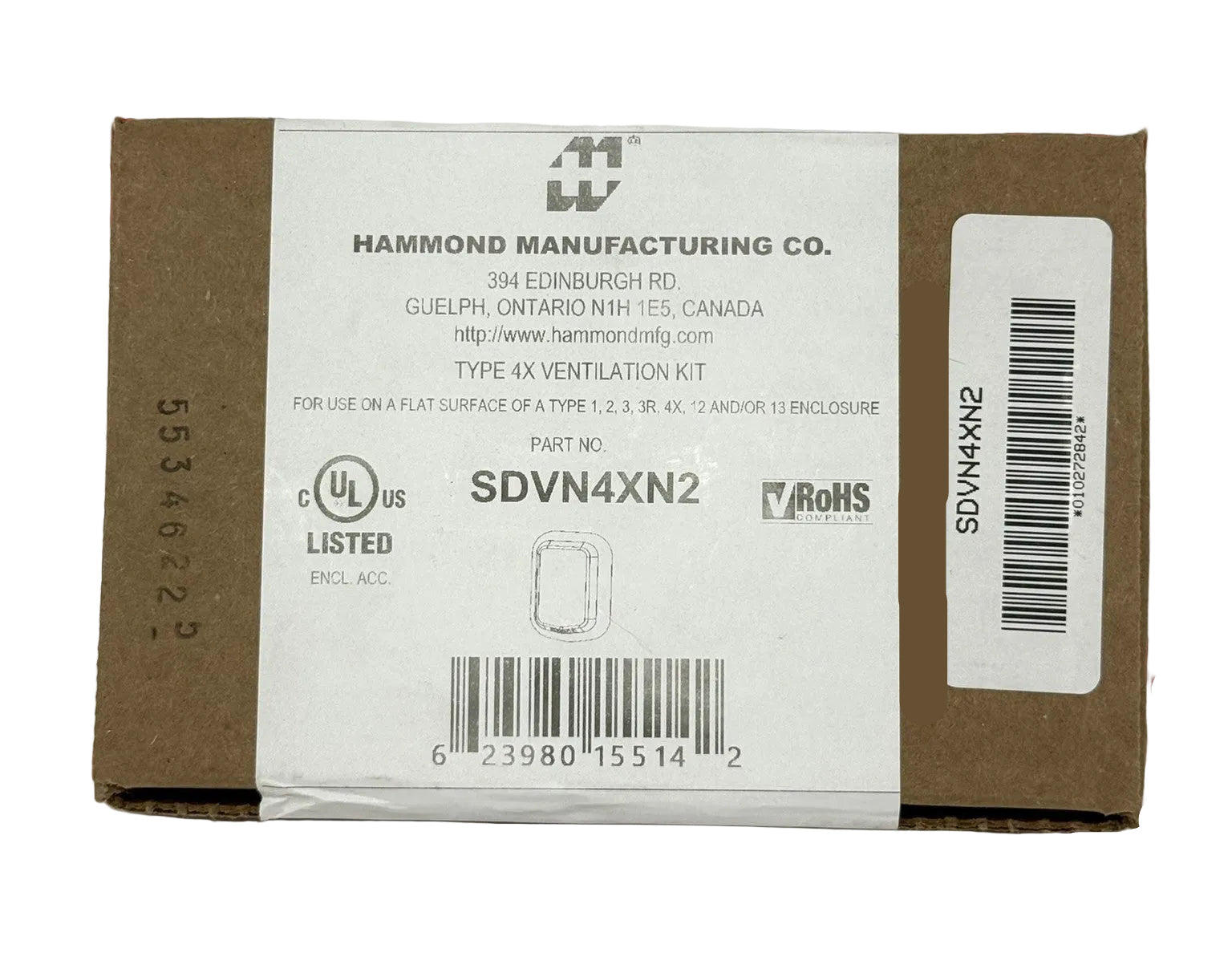 Hammond SDVN4XN2 Type 4X IP66 Ventilation Kit0