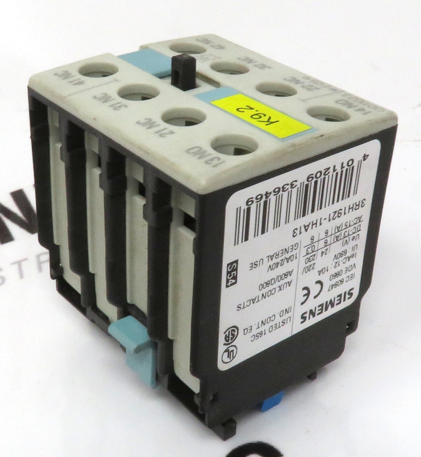 Siemens 3RH1921-1HA13 Auxiliary Contact Block 1NO+3NC 10A 690V S0-S31