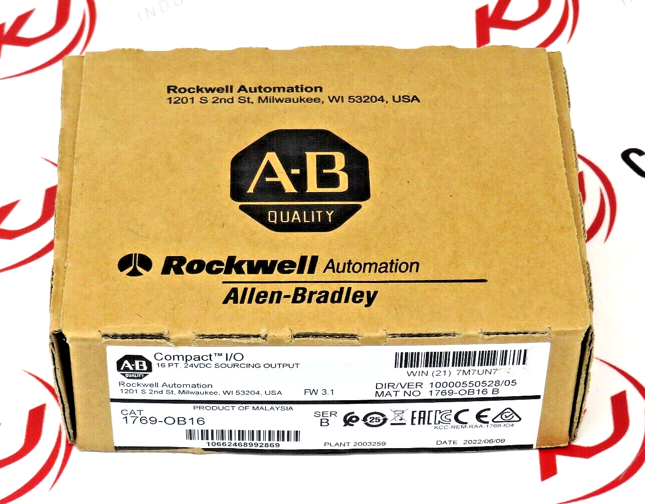 Allen-Bradley 1769-OB16 Compact I/O 16-PT 24VDC Sourcing Output MOD