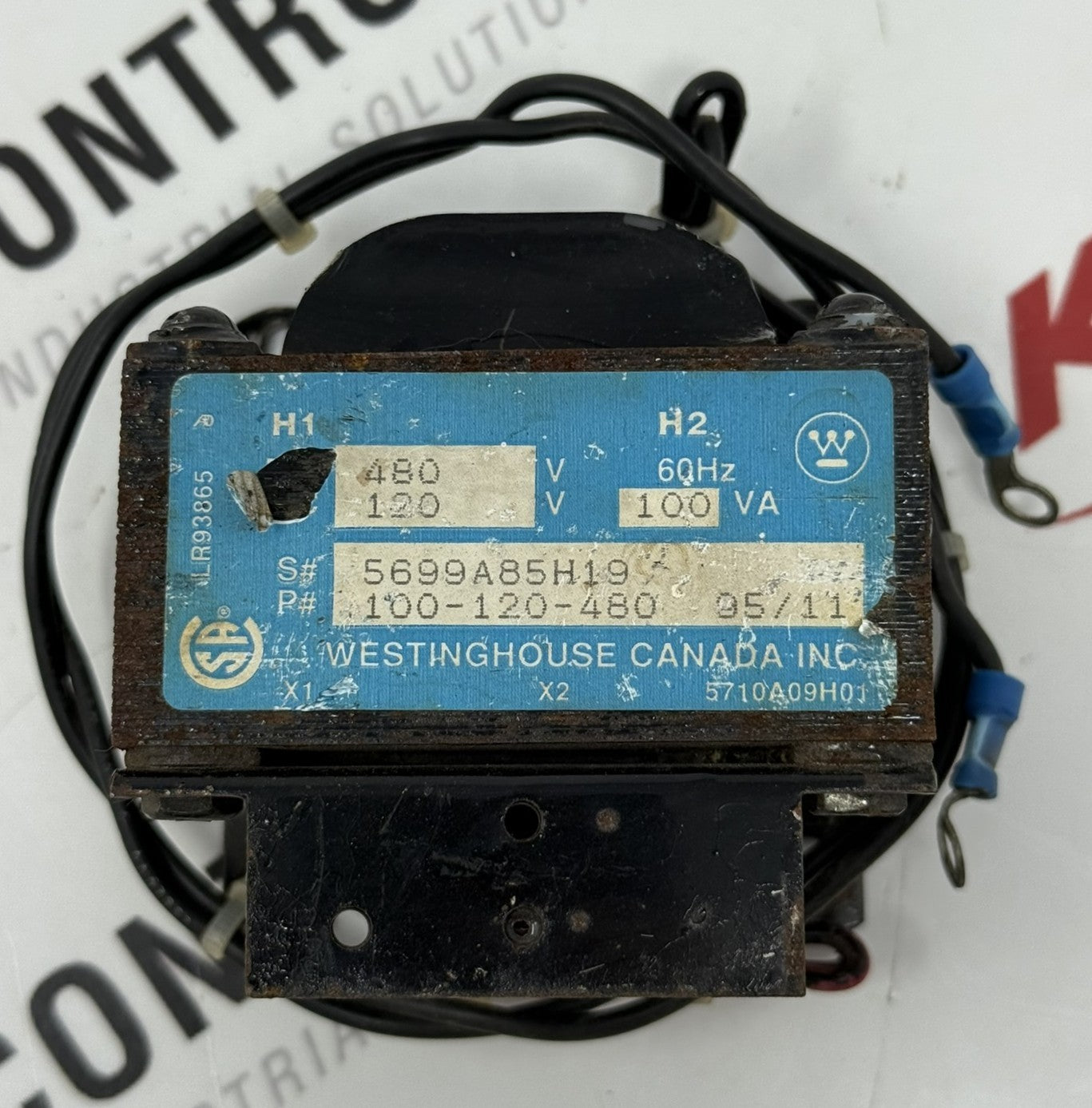 Westinghouse 5699A85H19 Industrial Control Transformer 100 VA2