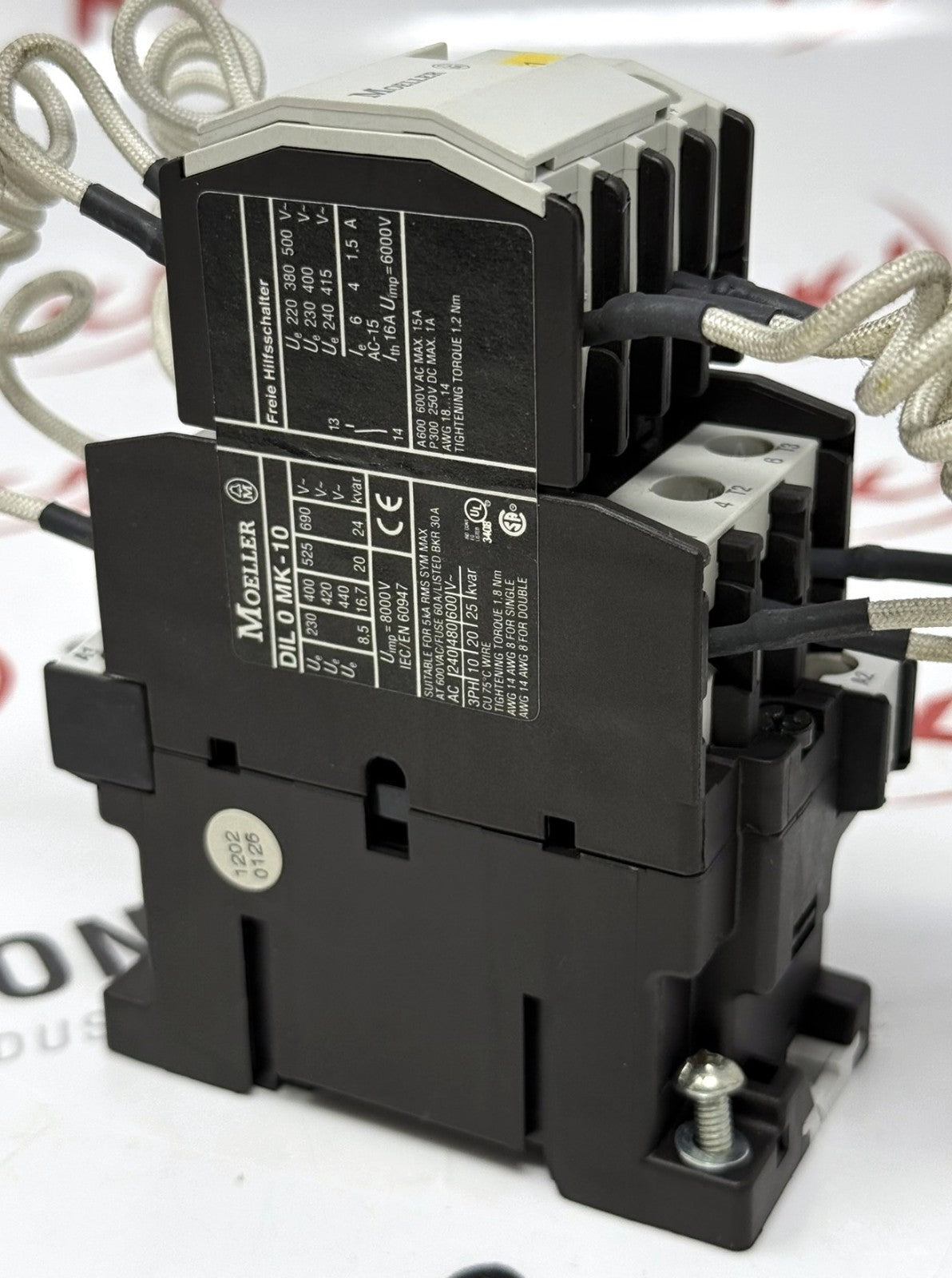 Moeller DIL0MK-10 3-Pole Capacitor Contactor 120VAC Coil2