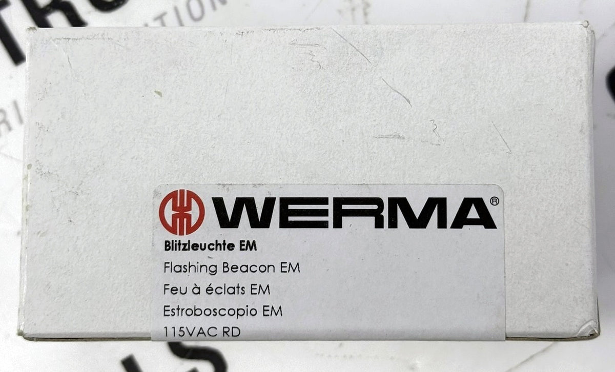 WERMA 20810067 Red Flashing Signal Beacon 115VAC IP651