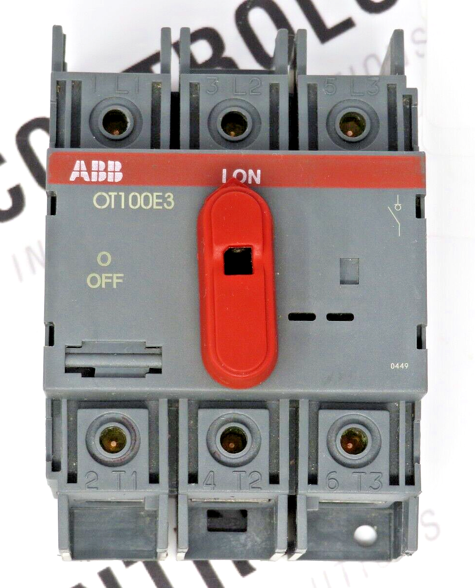 ABB-Asea Brown Boveri OT100E3 100A 600VAC Disconnect Switch