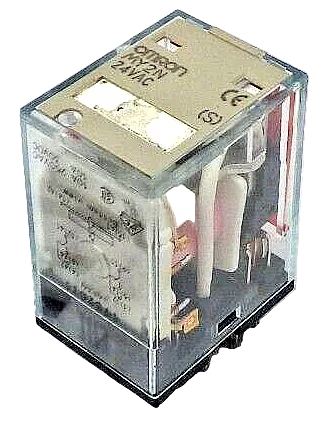 Omron MY2N-24VAC-S 8-Pin DPDT 10A Relay 24V AC with LED and Mechanical Indicator
