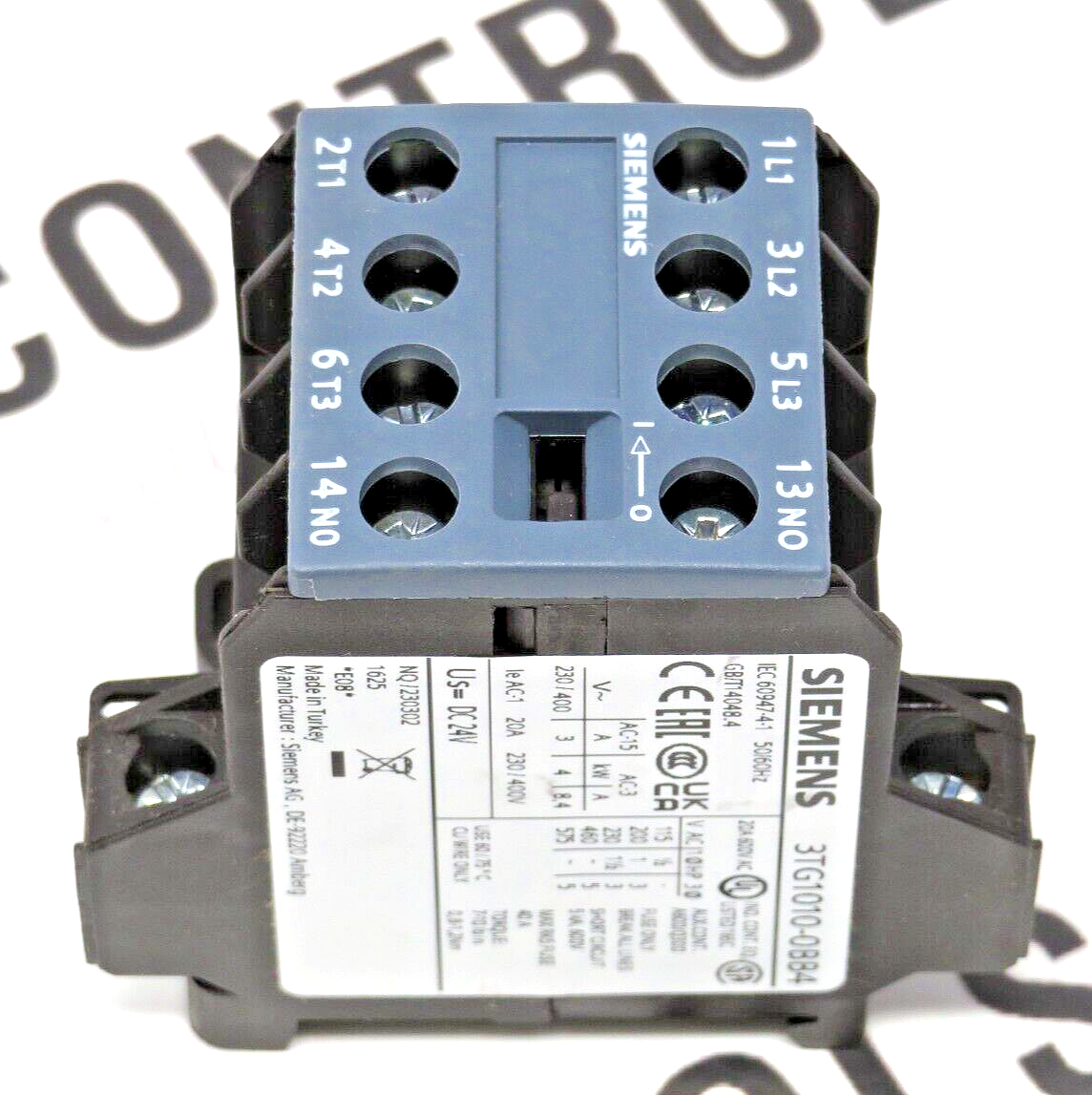 Siemens 3TG1010-0BB4 8.4A 24VDC 3-Pole Power Relay