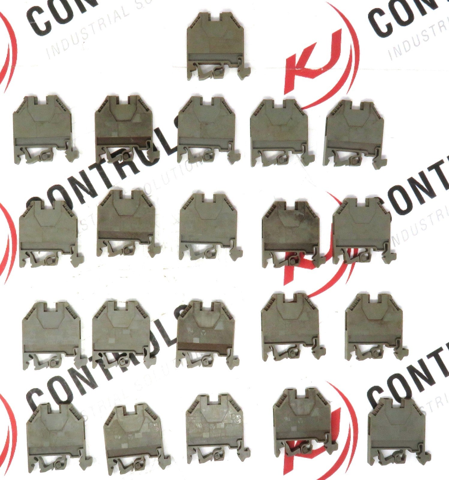 Wieland WK4/U Terminal Block 800V 2-Pole DIN Rail Screw Brown (Lot of 21)0
