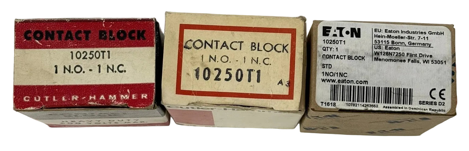 Eaton Cutler-Hammer 10250T1 1NO 1NC Heavy Duty Contact Block1