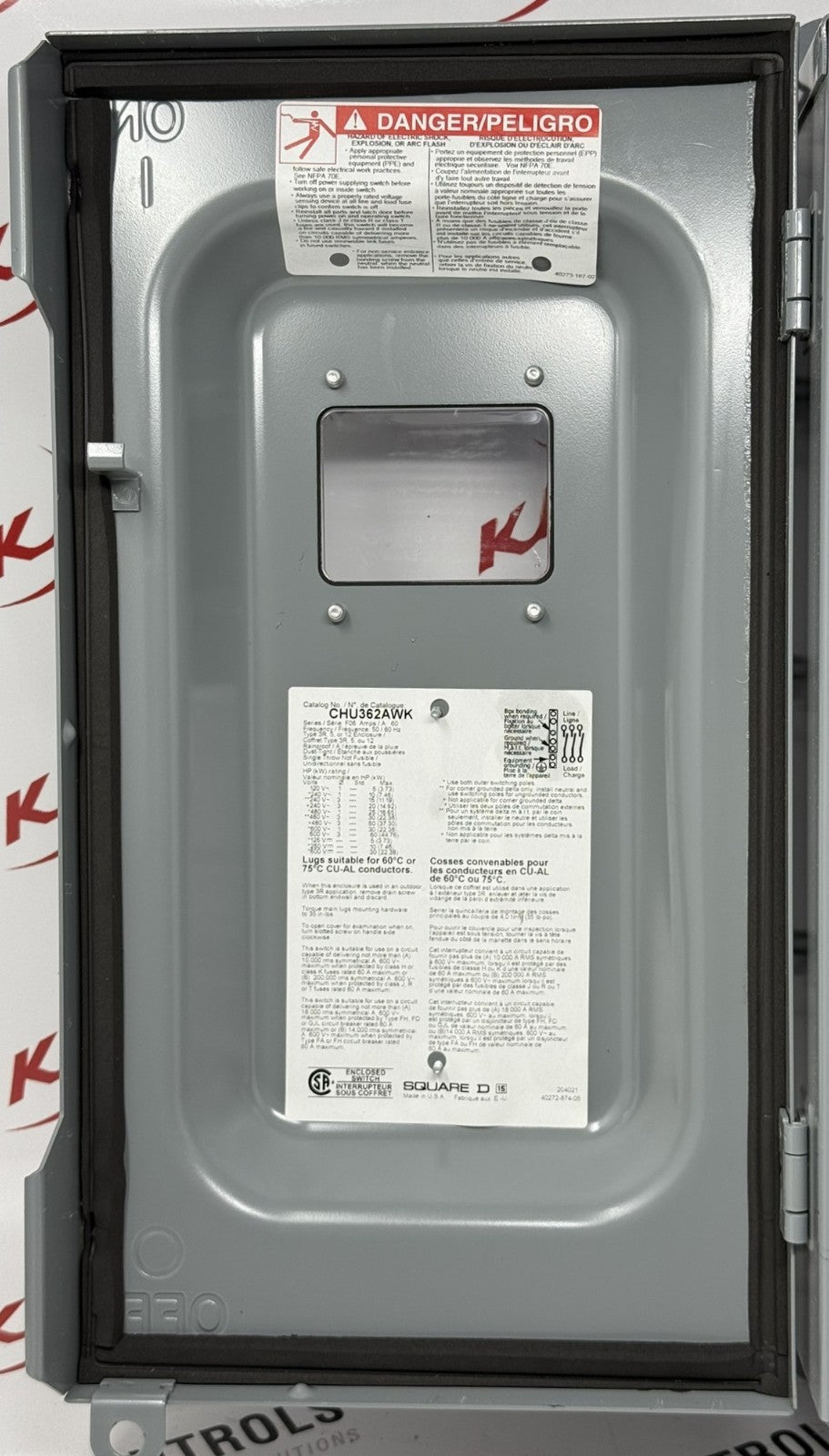 Square D CHU362AWK 60A 600V Heavy Duty Safety Switch6