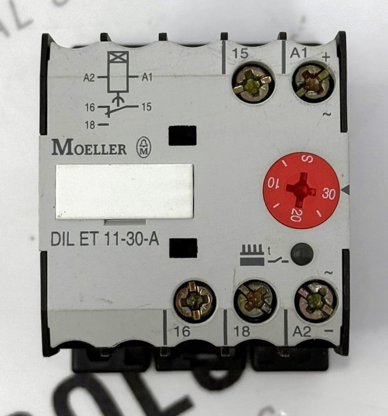 Moeller DILET11-30-A On-Delay Timer Relay 1.5-30s 24-240VAC/DC1