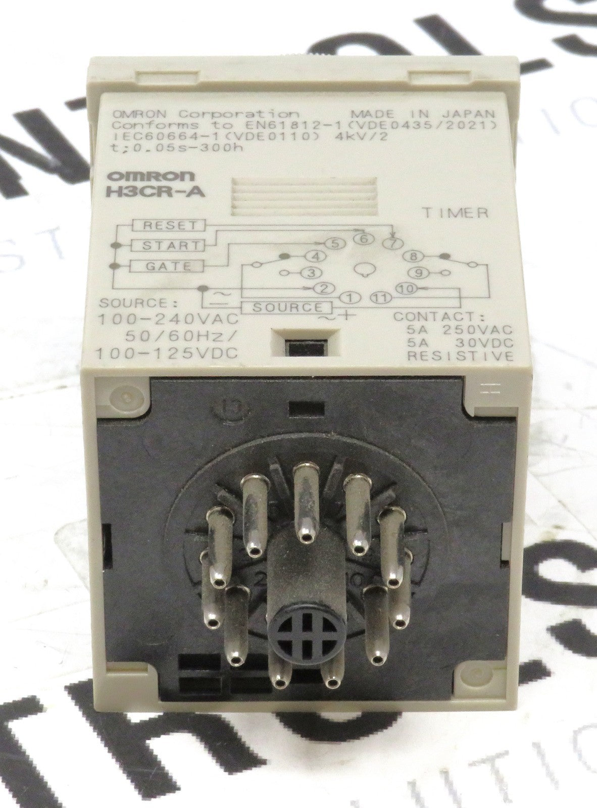 Omron H3CR-A 100-240VAC Solid State Timer Relay 11-Pin Multi-Function2