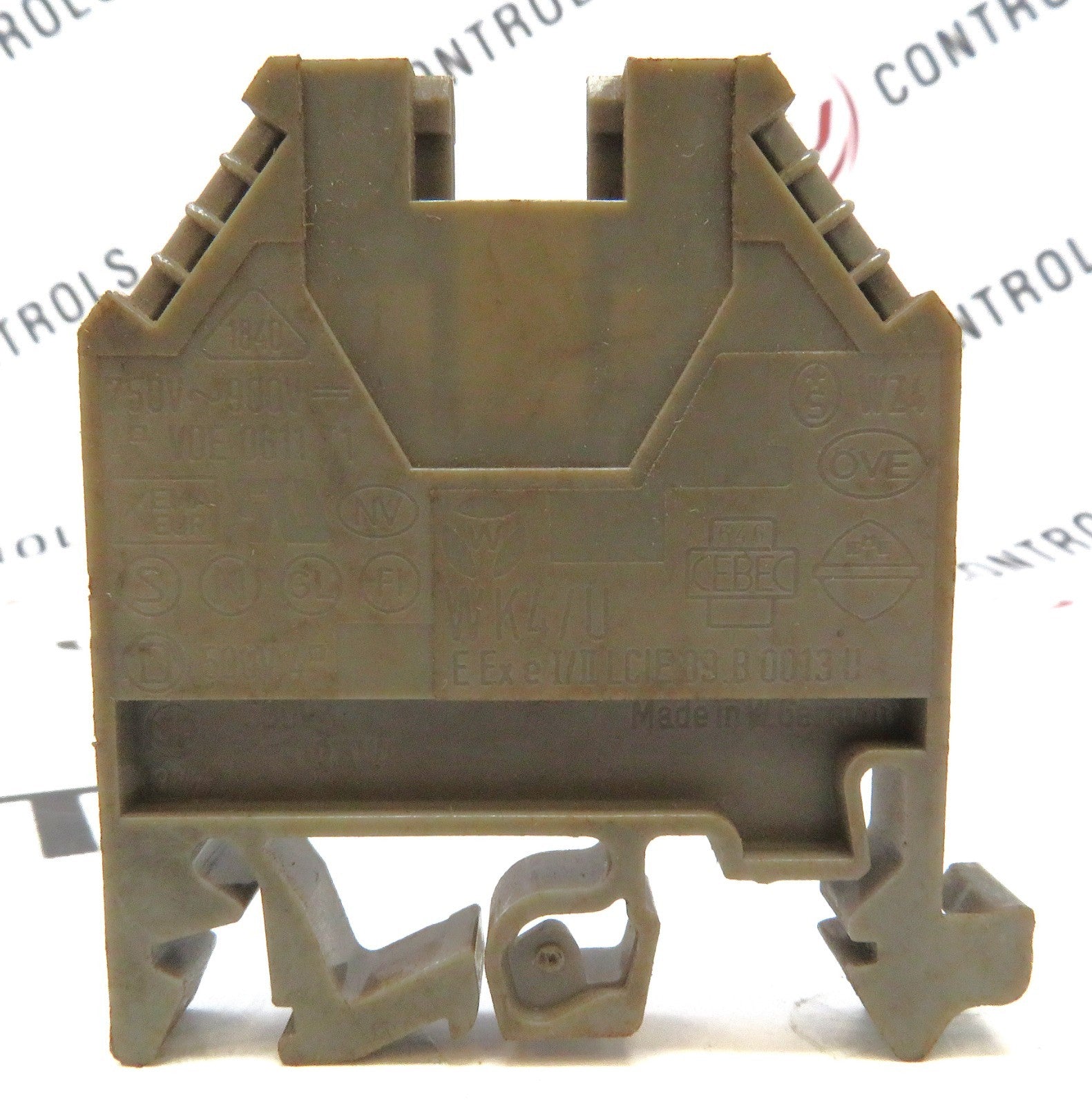 Wieland WK4/U Terminal Block 800V 2-Pole DIN Rail Screw Brown (Lot of 21)2