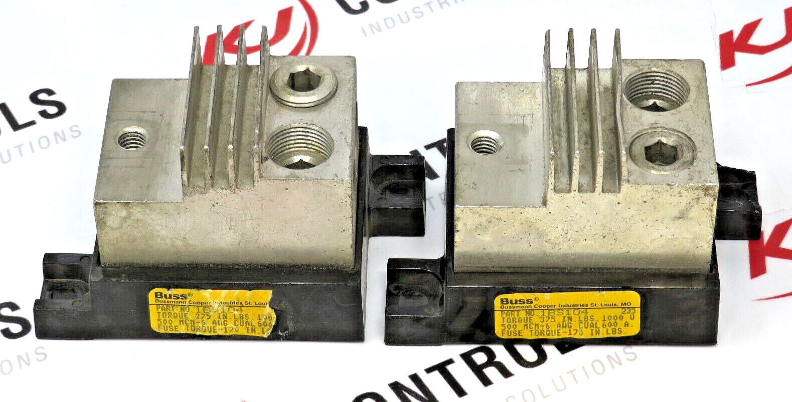 Eaton Bussmann 1BS104 Modular Fuse Block *** (Lot of 2) ***