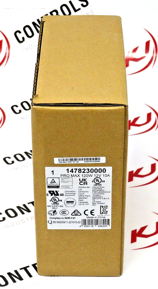 Weidmüller 1478230000 PRO MAX 120W 12V 10A DIN Rail Power Supply0