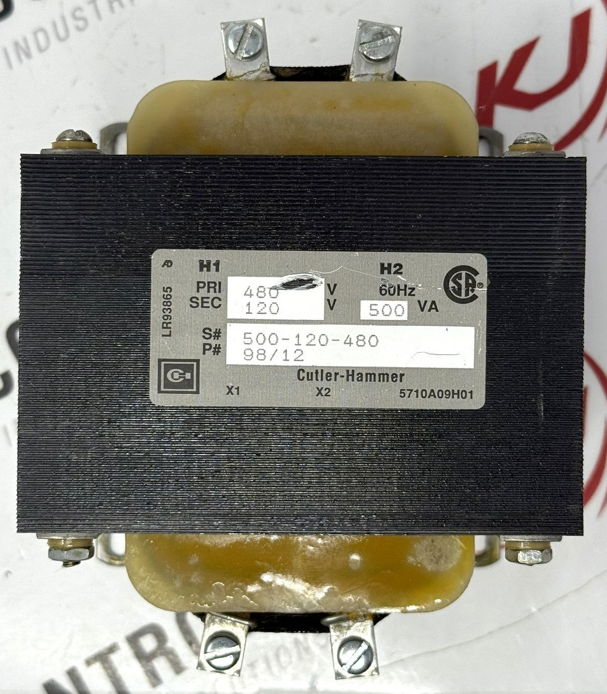Cutler-Hammer 500-120-480 500VA Control Transformer 480-120V1