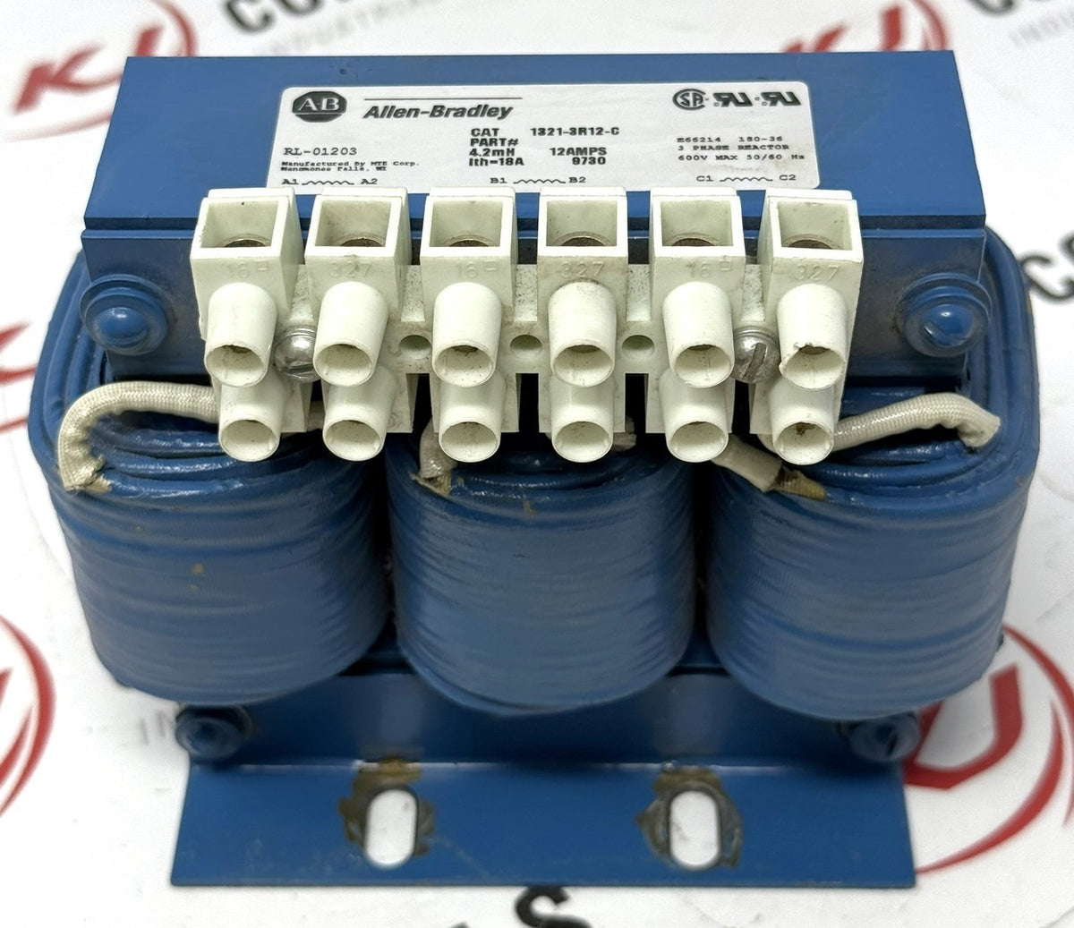 Allen-Bradley 1321-3R12-C 3-Phase Line Reactor 12A 4.2mH0