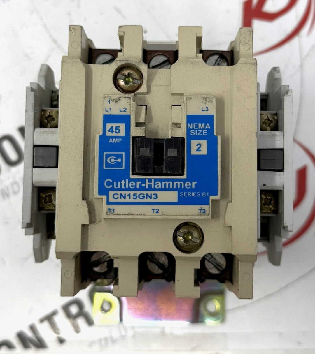 Cutler-Hammer CN15GN3 Size 2 3-Pole 45A Contactor 120VAC Coil1