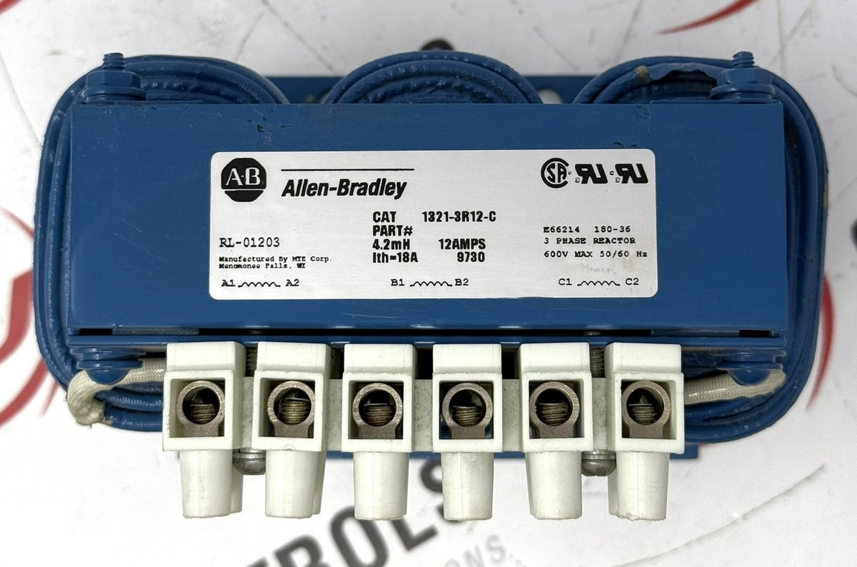 Allen-Bradley 1321-3R12-C 3-Phase Line Reactor 12A 4.2mH1