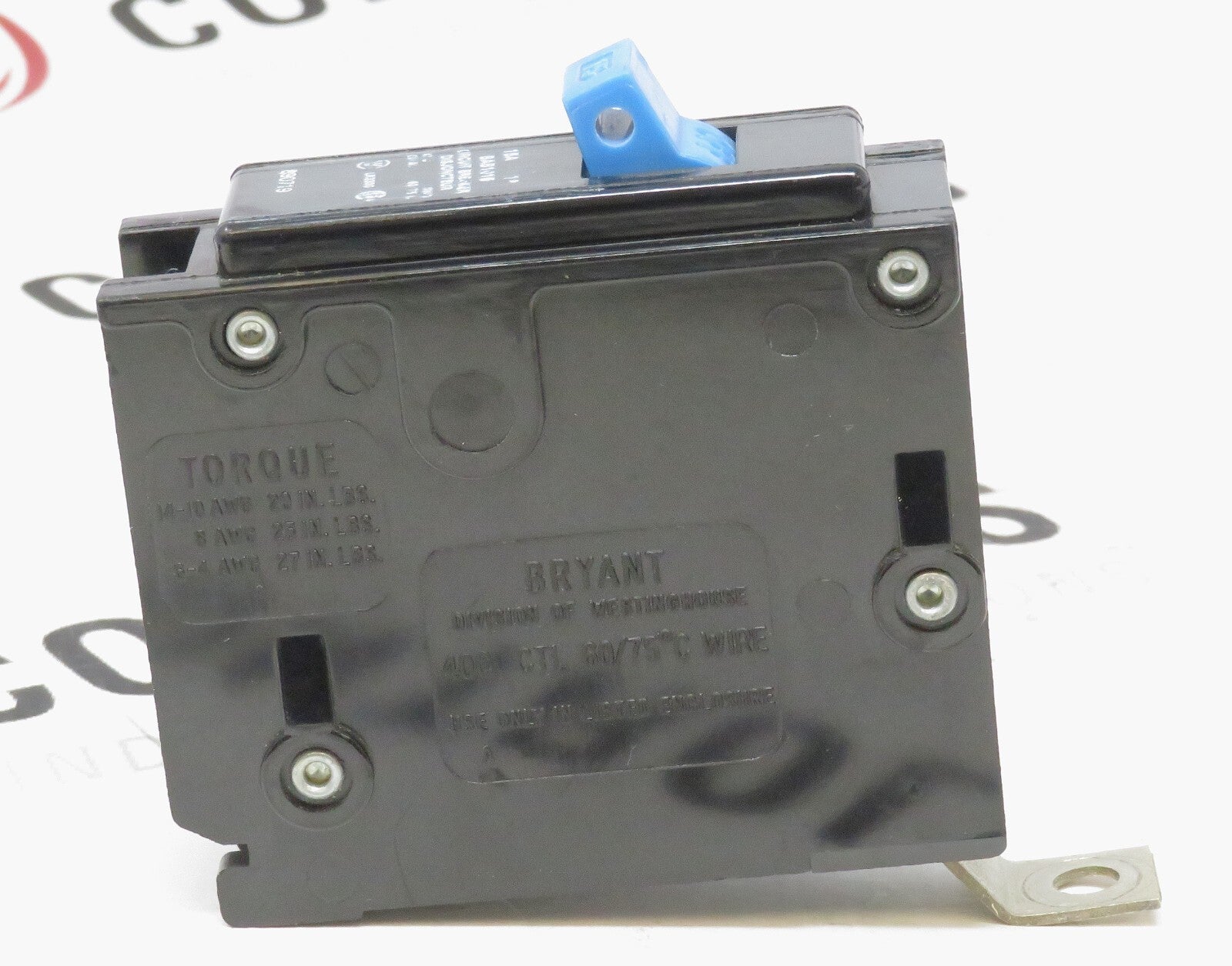 Hubbell Bryant BAB1015 15A 1-Pole 120/240V Bolt-On Circuit Breaker2