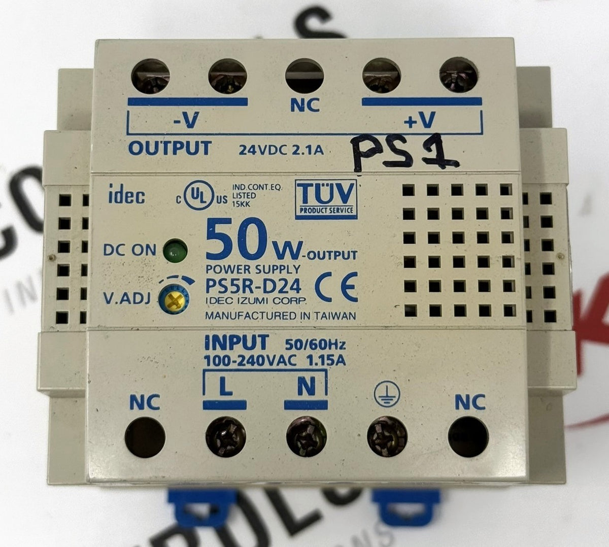 IDEC PS5R-D24 DIN Rail Switching Power Supply 24VDC 2.1A1