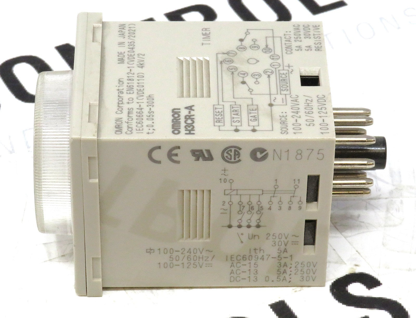 Omron H3CR-A 100-240VAC Solid State Timer Relay 11-Pin Multi-Function1