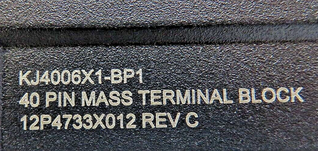 Emerson KJ4006X1-BP1 40-Pin Mass Terminal Block, DeltaV 12P4733X012 Rev C/D