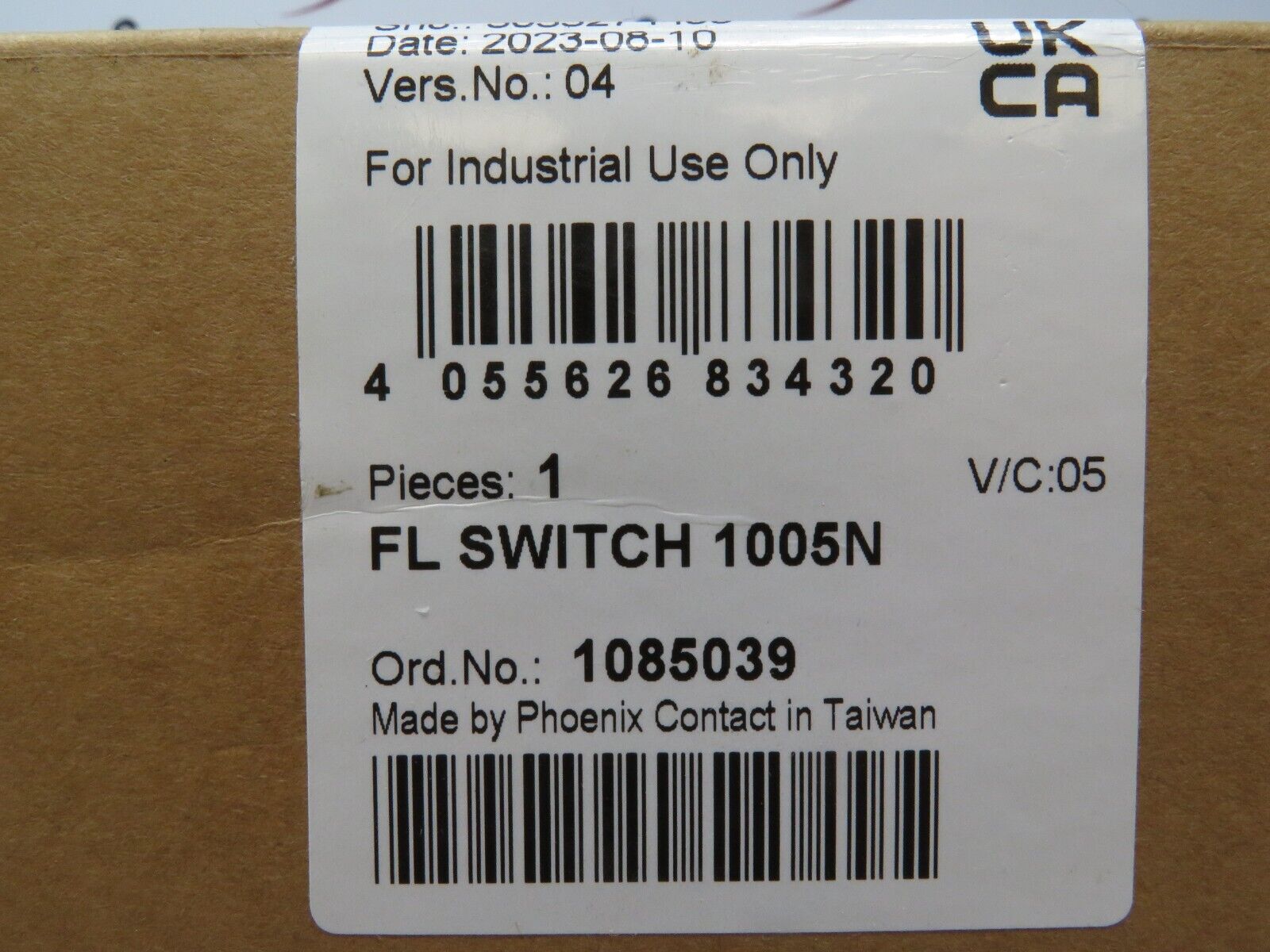 Phoenix Contact FL SWITCH 1005N Ethernet Switch, 5-Port, 10/100 Mbps, 24VDC/AC