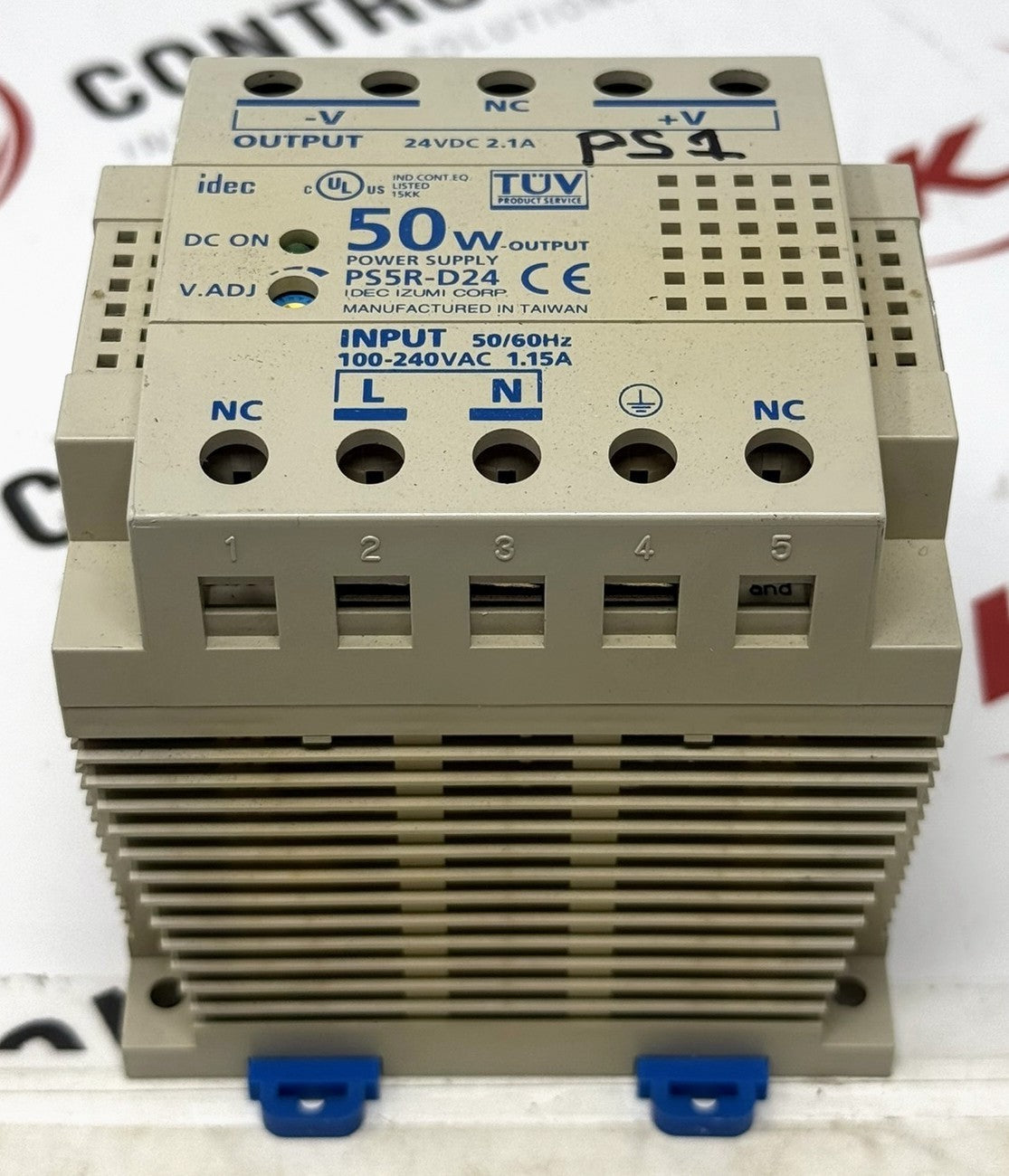 IDEC PS5R-D24 DIN Rail Switching Power Supply 24VDC 2.1A0