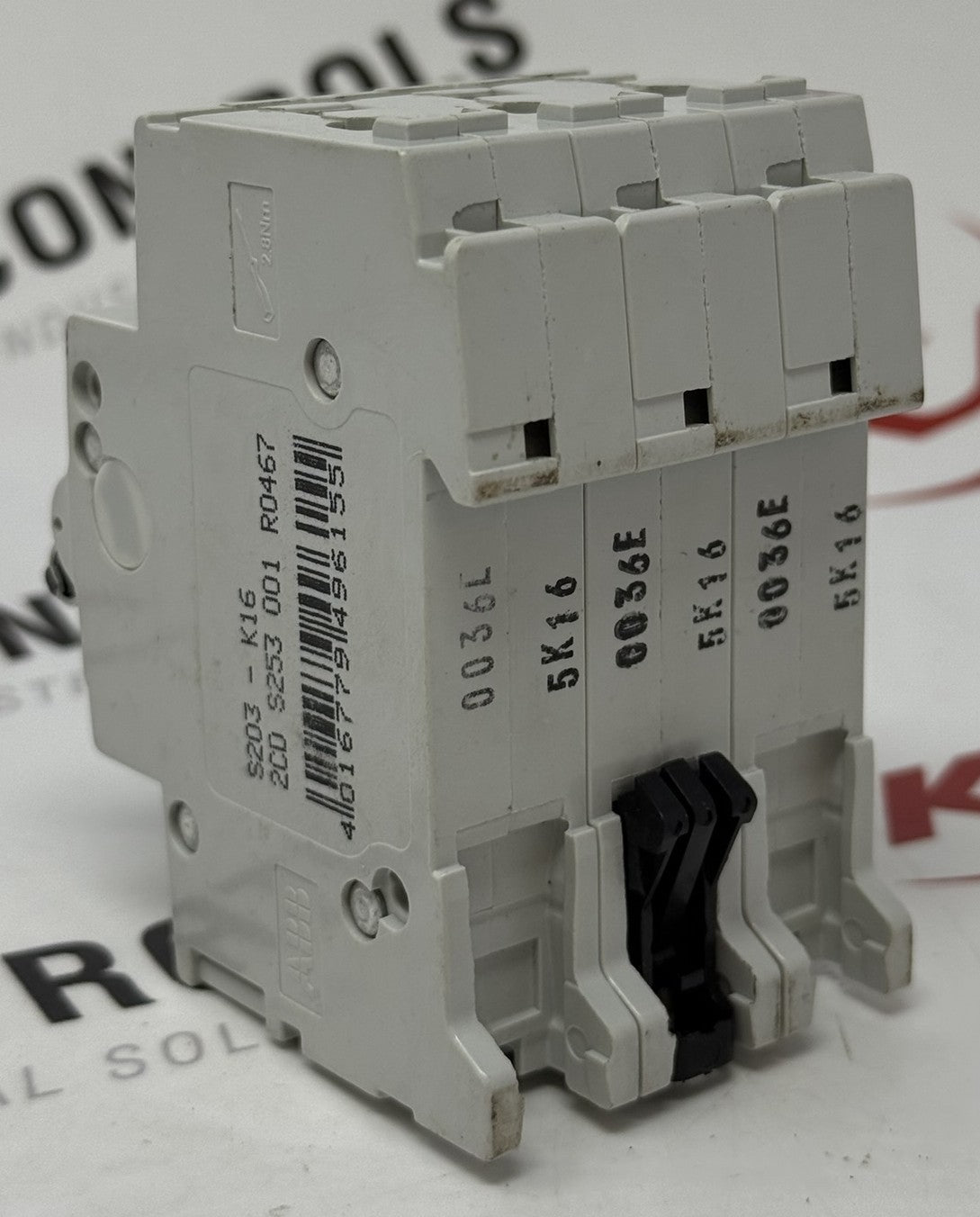 ABB S203-K16 3-Pole Miniature Circuit Breaker 16A2