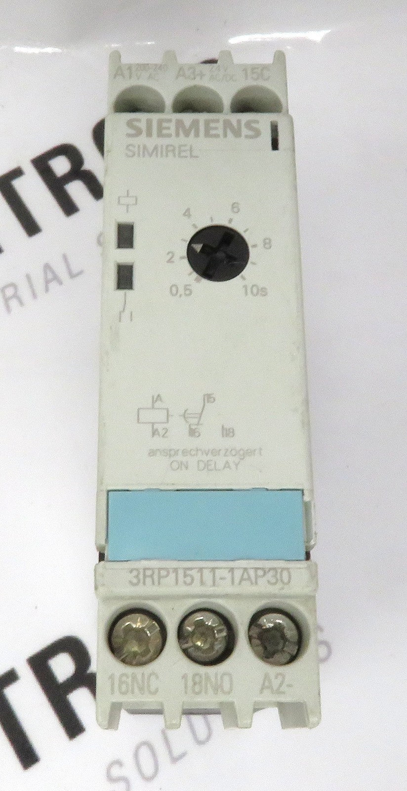 Siemens 3RP1511-1AP30 On-Delay Time Relay 24VDC 200-240VAC 0.5-10s Solid State2