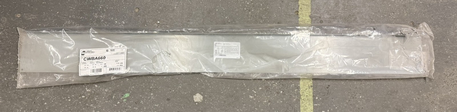 Hammond CWBA660 Gray Lay-In Wireway Barrier 6 x 6 x 60"0