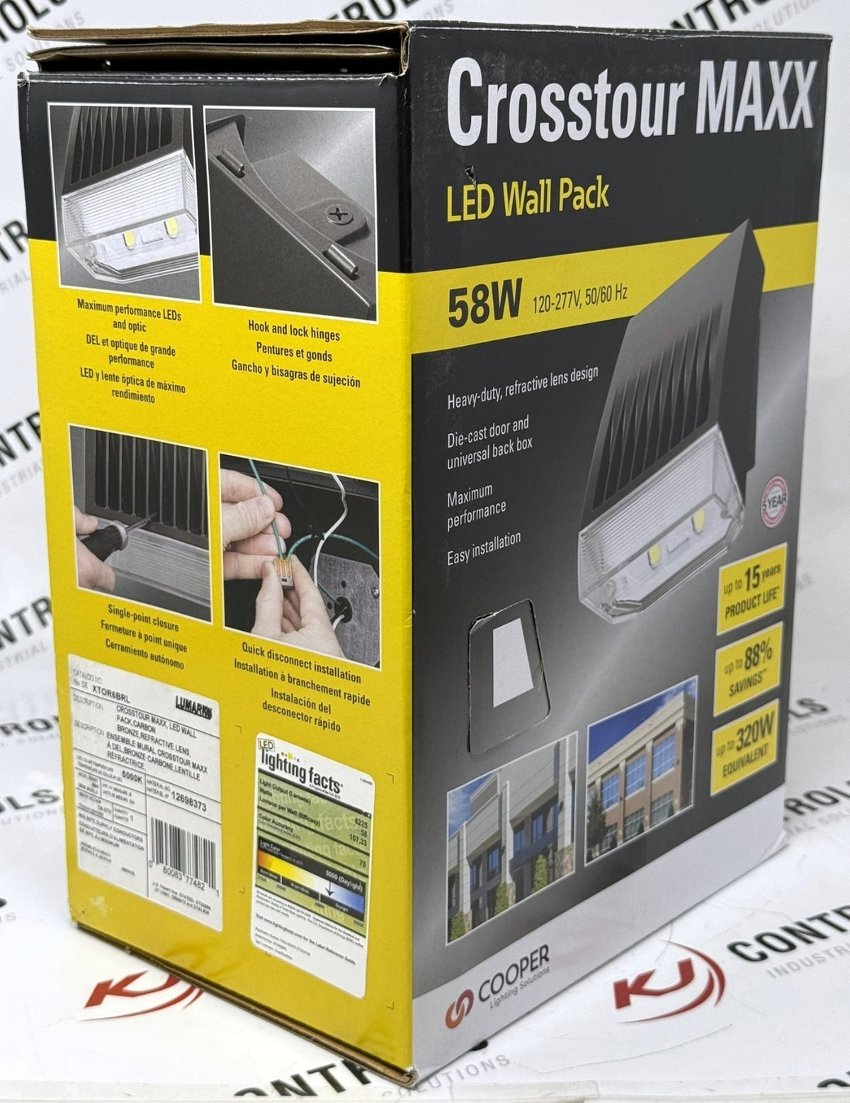 Cooper Lumark XTOR6BRL LED Wall Pack 120-277V 58W 5000K1