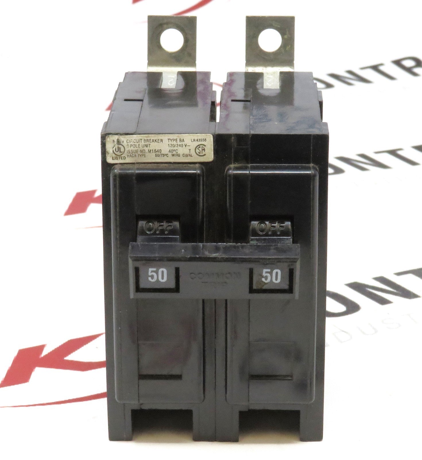 Eaton Cutler-Hammer BA250 Circuit Breaker 2P 50A 120/240V Quicklag0