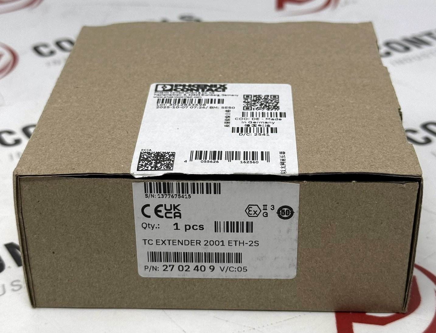 Phoenix Contact TC-EXTENDER-2001-ETH-2S 2702409 Ethernet Extender0